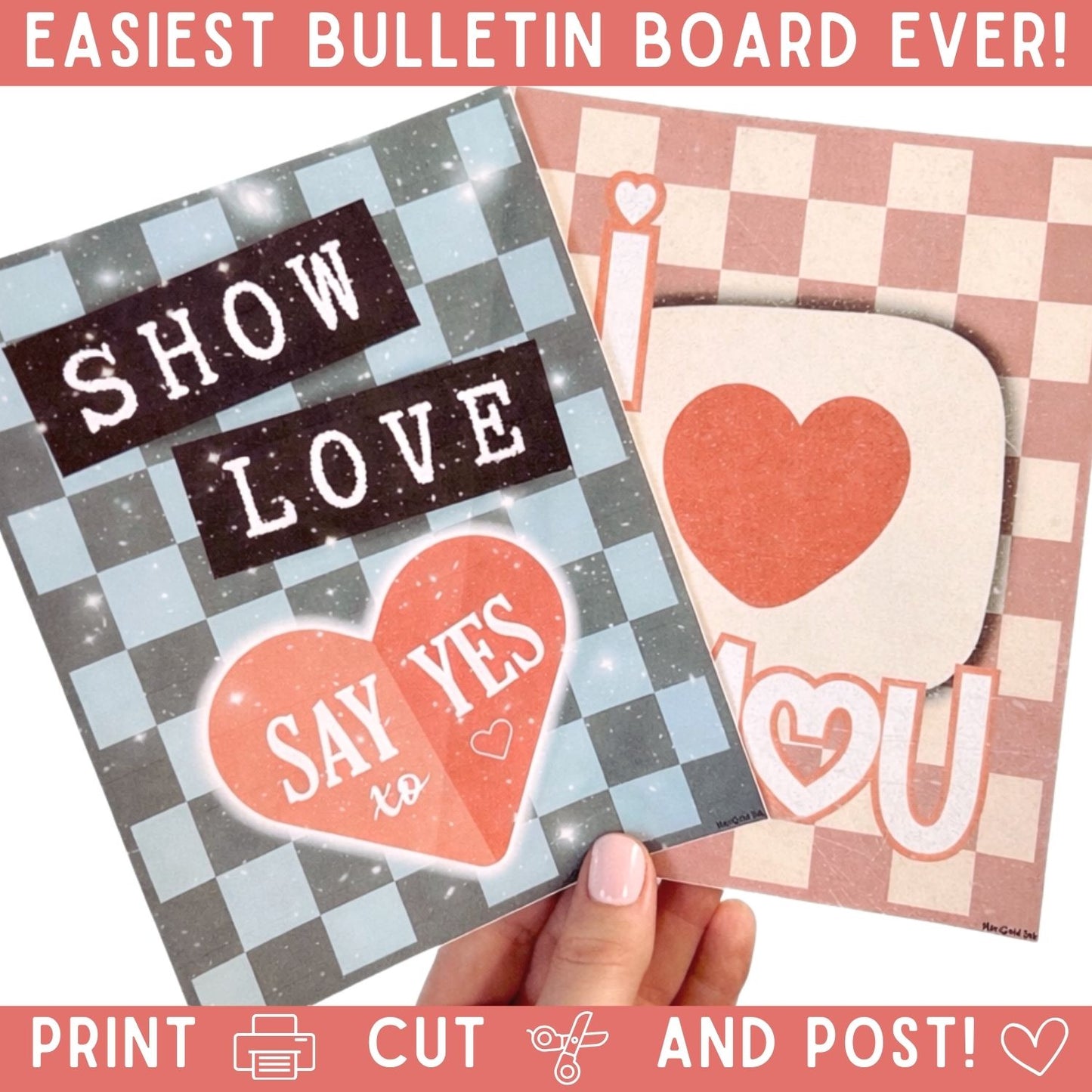90s Nostalgic Valentine's Day Classroom Posters, Valentine's Day Decor, Skater, Cool Kids, Teacher Digital File, Valentine Class Door Decor, Y2K (DIGITAL FILE)