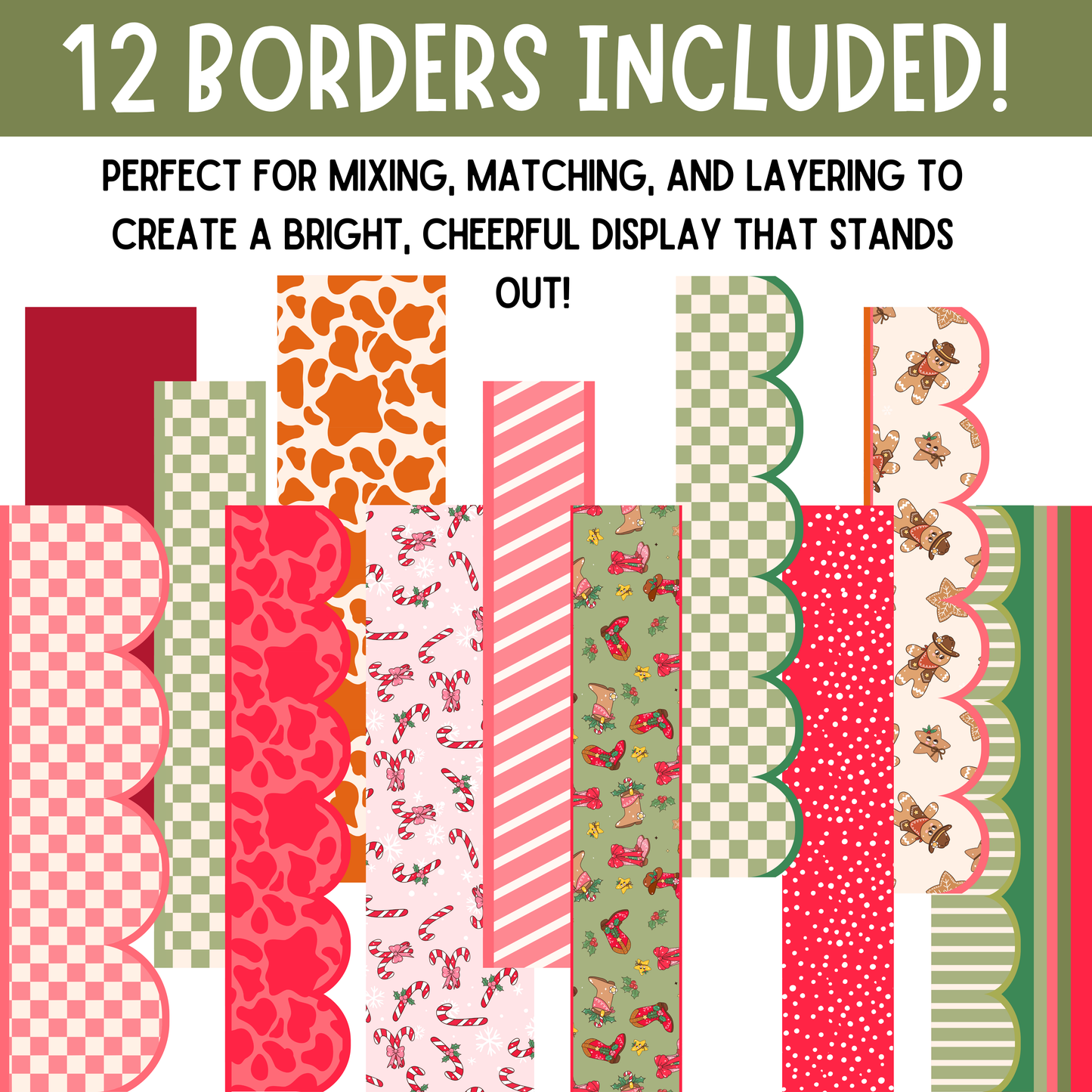 Western Christmas Classroom Posters | Winter Bulletin Board Ideas (DIGITAL FILE)