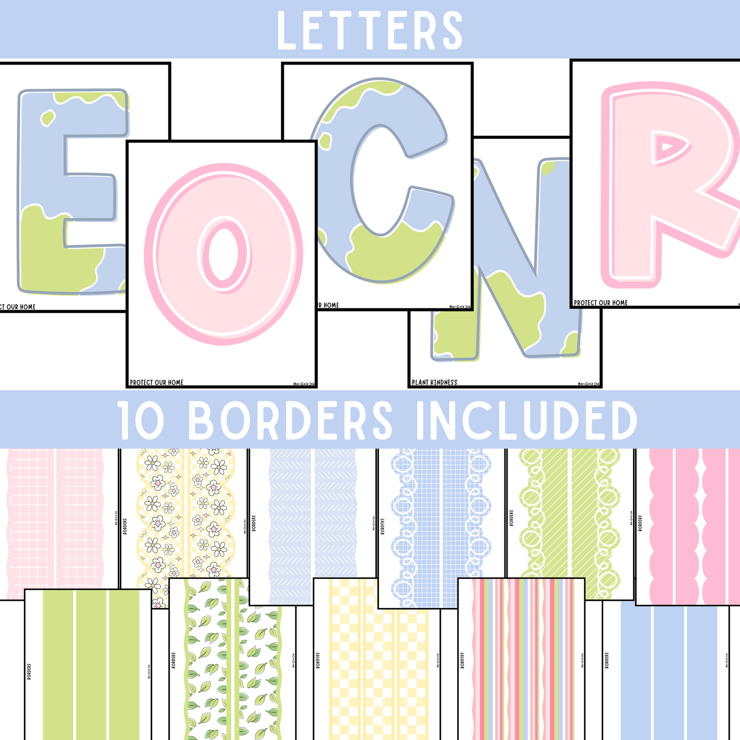 Earth Day Bulletin Board Kit, Spring Classroom Decor, Environmental Awareness, Spring Bulletin Board Ideas, Door Decor Display, Eco Decor (DIGITAL FILE)